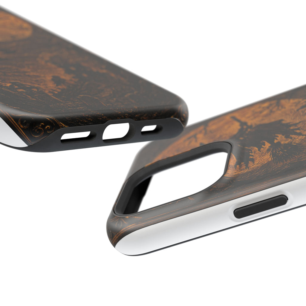 Funda de Celular Cuervo y Luna · Halloween Gótico · Magnética Resistente a Impactos
