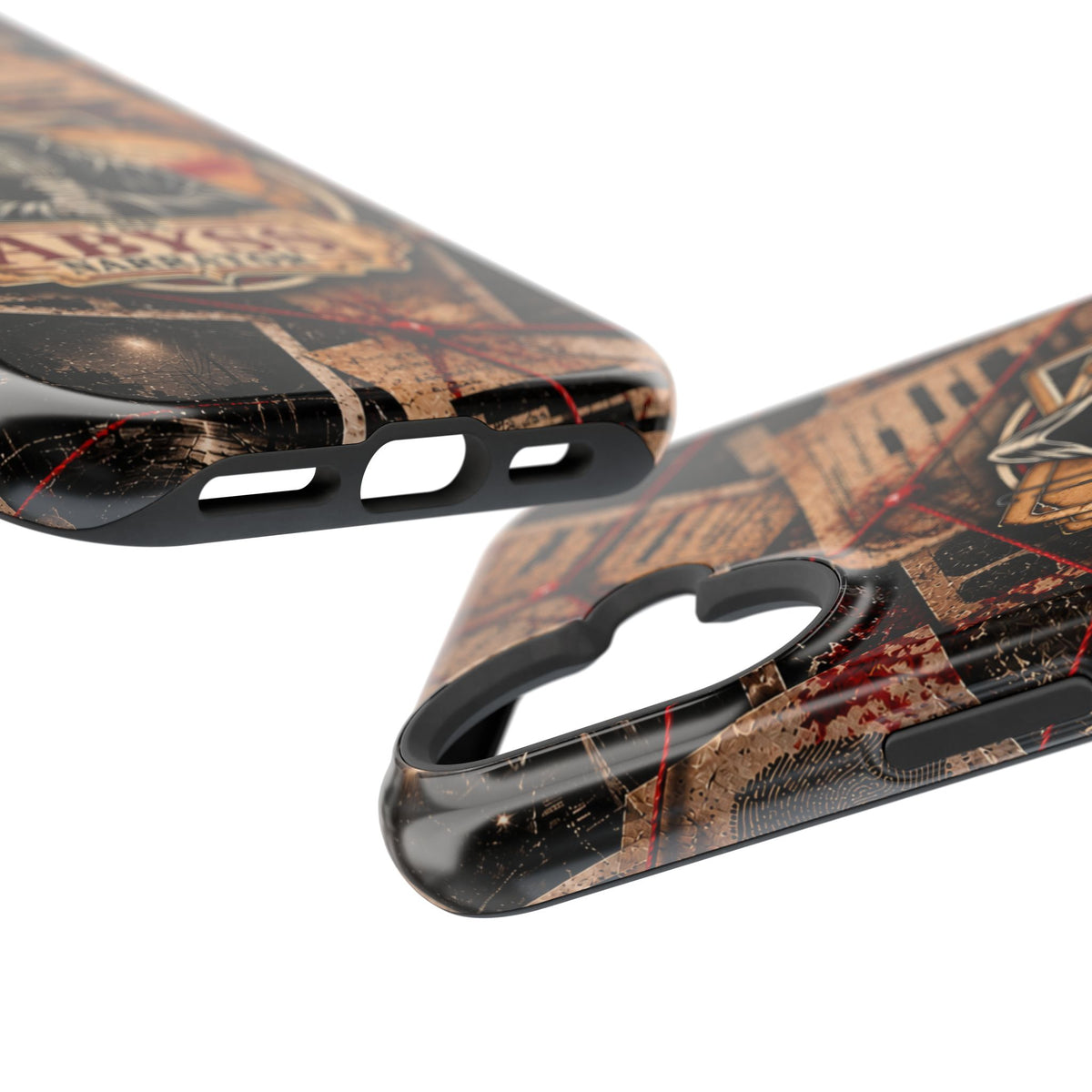 The Abyss Narrator Phone Case — True Crime Cold Case Evidence Board Design, Magnetic MagSafe Tough Case for iPhone & Samsung